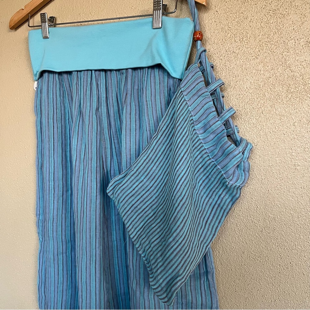 NWOT Ride With Me Striped Trousers with pouch included - Picture 7 of 12